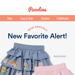 Meet our NEW Chambray Appliqué Skirts!