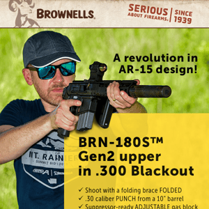 IT'S BACK! BRN-180 .300 Blackout upper