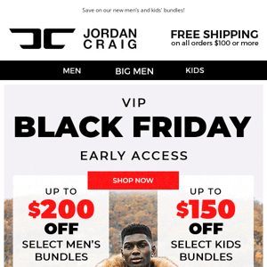 🤑 Up to $200 OFF w/Black Friday Early Access!