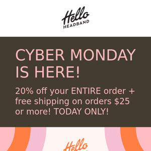 CYBER MONDAY IS HERE! 📣 Check out these deals 👀