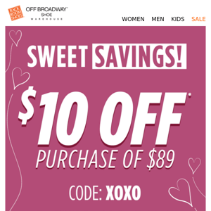 $10 OFF just in time for Valentine's Day 💕