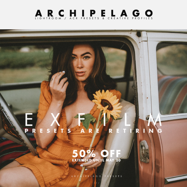 EXFILM 50% OFF EXTENDED!