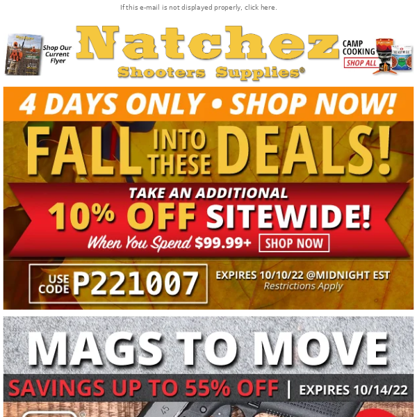 Mags to Move Up to 55% Off!