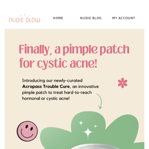 FINALLY, a pimple patch for cystic acne! ⚡🤯