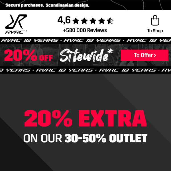 30-50% Outlet + 20% EXTRA💥