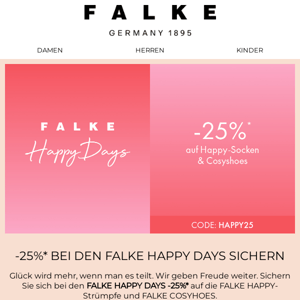 Jetzt: -25%* auf Happy-Socken & Cosyshoes!