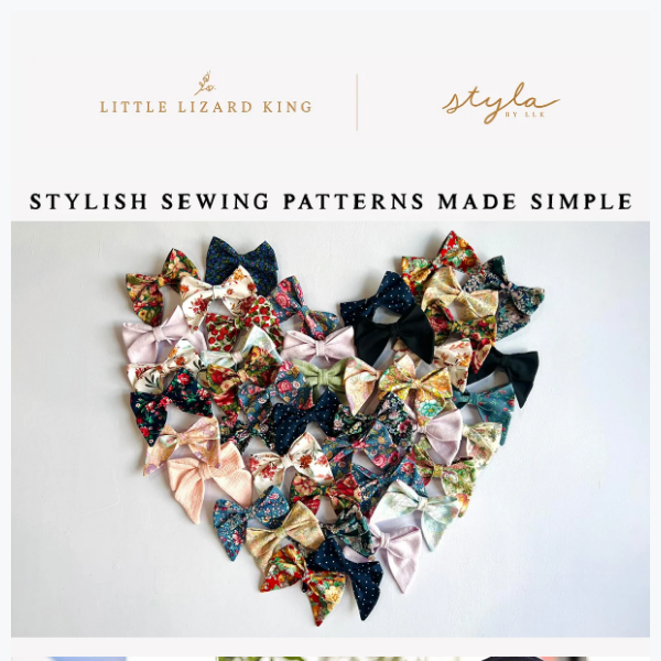 Newsletter - Issue 229! Choose your own $5 LLK & $6 Styla Pattern, Sew Along & Showcase News and More!