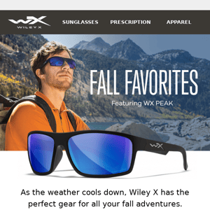 Gear up for the Fall with Wiley X!