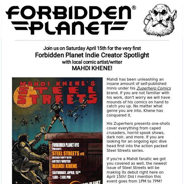 Forbidden Planet NYC — About Us