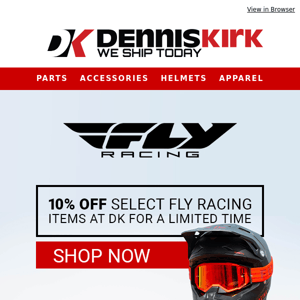 Fly Racing limited time offer!