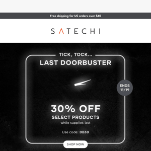 Satechi, Don’t Miss Our Last Doorbuster Deal ⏰