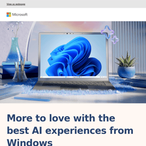Get personalized AI experiences from Windows