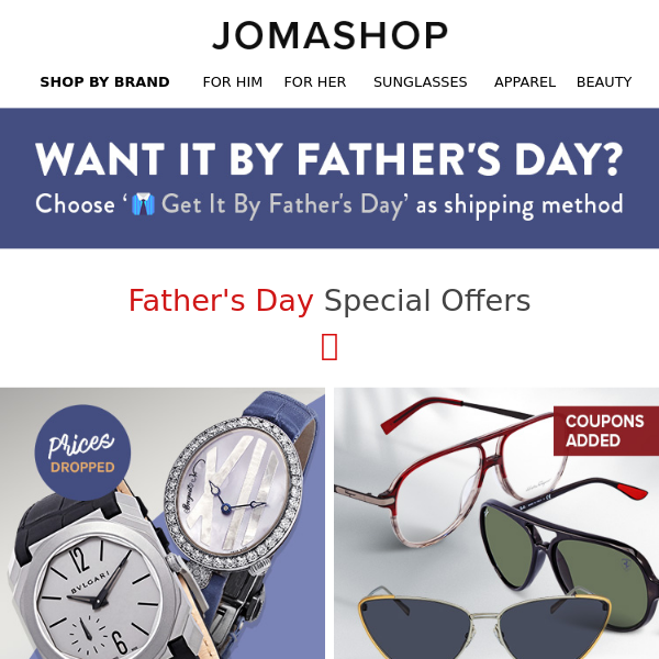 Jomashop deal of 2025 the day