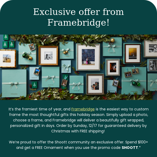 There’s still time for framed gifts with Framebridge!