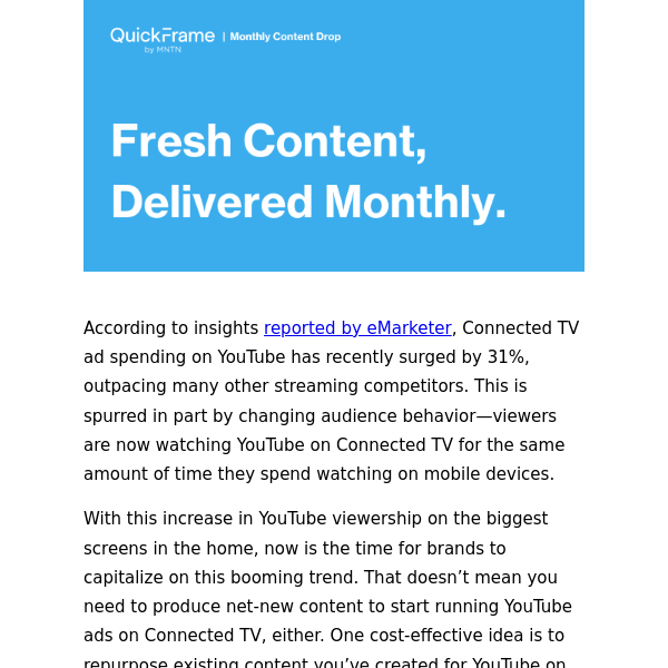 Connected TV Burns Bright, But YouTube Is Heating Up