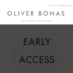 BLACK FRIDAY | Oliver Bonas, your exclusive Early Access is here ✨​