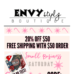 SMALL BUSINESS SATURDAY SALE!