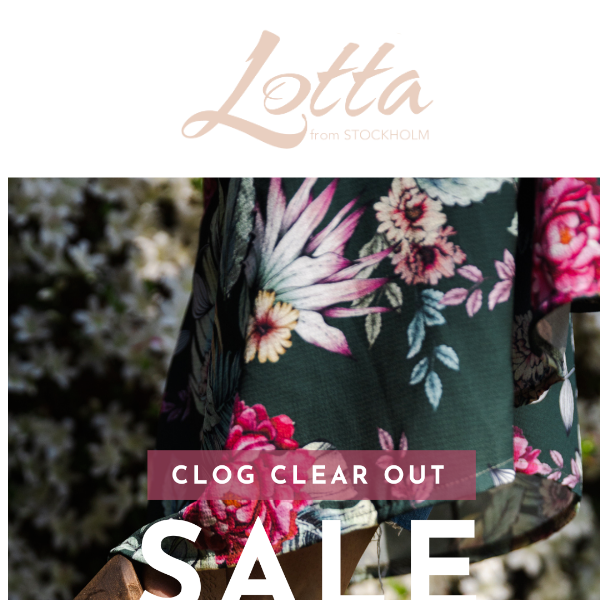 Clog Clear Out | 30% off selected clogs 🌼