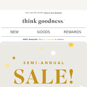 Semi-Annual Sale has entered the chat! 😎💬