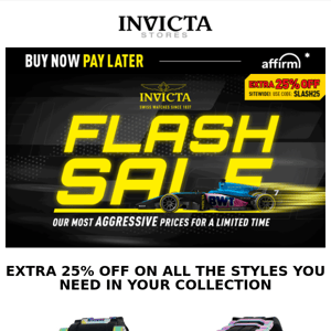Act NOW❗️ FLASH⚡️SALE + Extra 25% OFF!