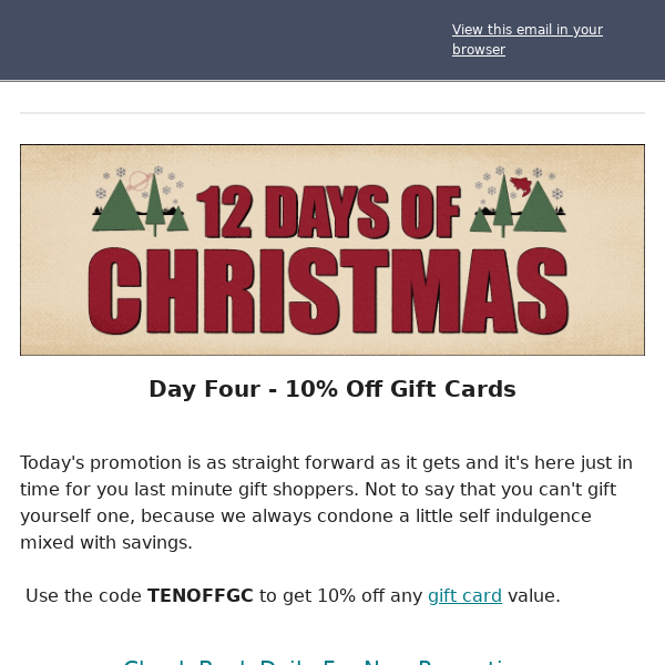 10% Off All American Legacy Gift Cards!