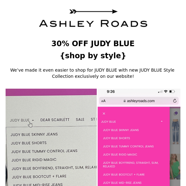 30% OFF JUDY BLUE ✨ Shop By Style