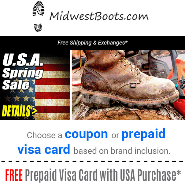 Spring U.S.A. Boot Offers