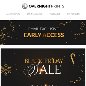 EMAIL EXCLUSIVE: Black Friday Sale - Early Access!