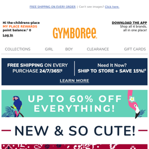 NEW & SO CUTE! UP TO 60% OFF EVERYTHING!
