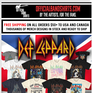 🤘✌️😎 Get your Def Leppard swag now!