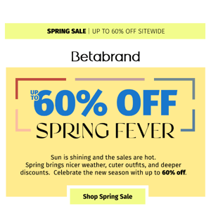 60% OFF LIVELY, SPRING HUES