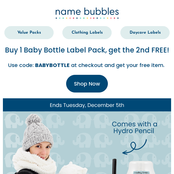 Sip in Style with our Baby Bottle Labels FREE! 😲