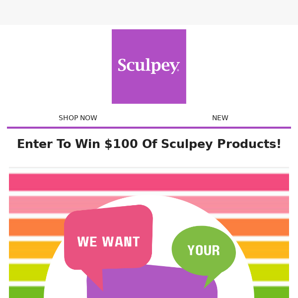 Chance To Win $100 In Sculpey Products!