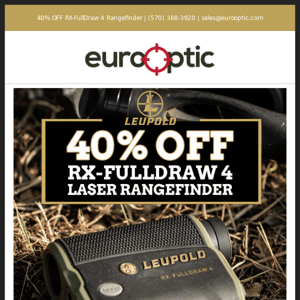 SAVE $200: Leupold RX-FullDraw 4 Laser Rangefinder!