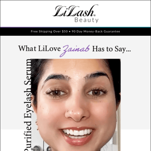 Check Out Zainab's Lash Transformation!