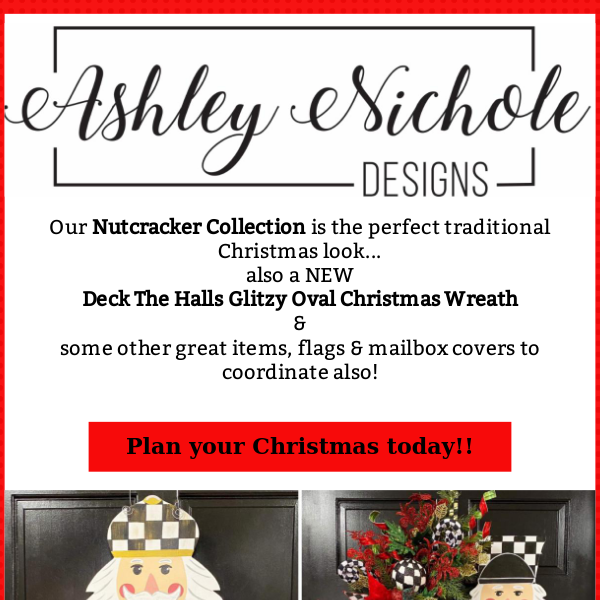 Are Traditional Christmas colors your thing?? Check out these items!!