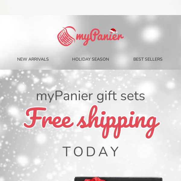 Today✨ FREE shipping on all myPanier Gift Sets✨