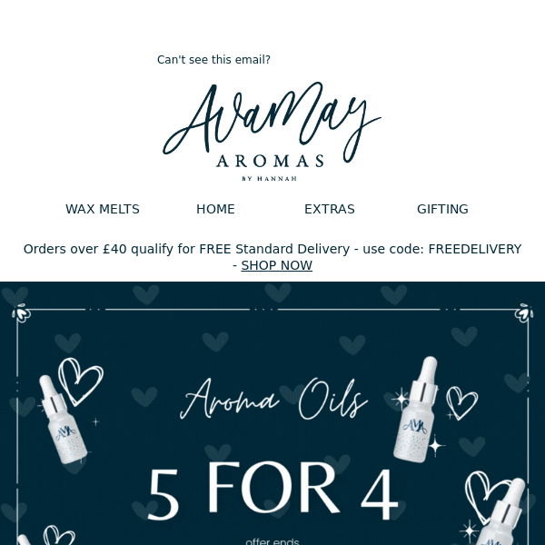 It's 5 for 4 on AROMA OILS ! 😍 💕