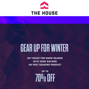 Up To 70% Off Past Seasons Winter Gear