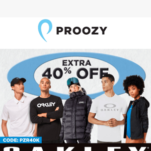 🤩 Oakley - Extra 40% off your purchase! 🤩