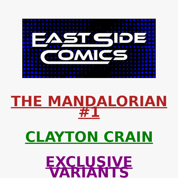 🔥CLAYTON CRAIN's MANDALORIAN #1 EXCLUSIVE is HERE!🔥 PRE-SALE TOMORROW / THURSDAY (7/14) at 5PM (ET) / 2PM(PT) 🔥