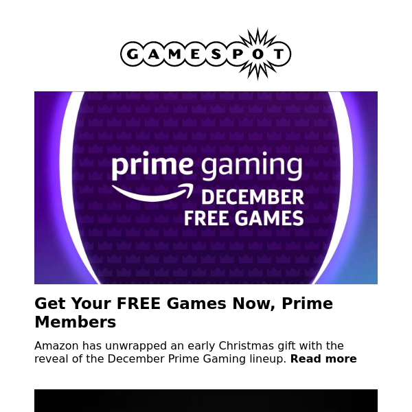 December's 'free' games with  Prime Gaming have been