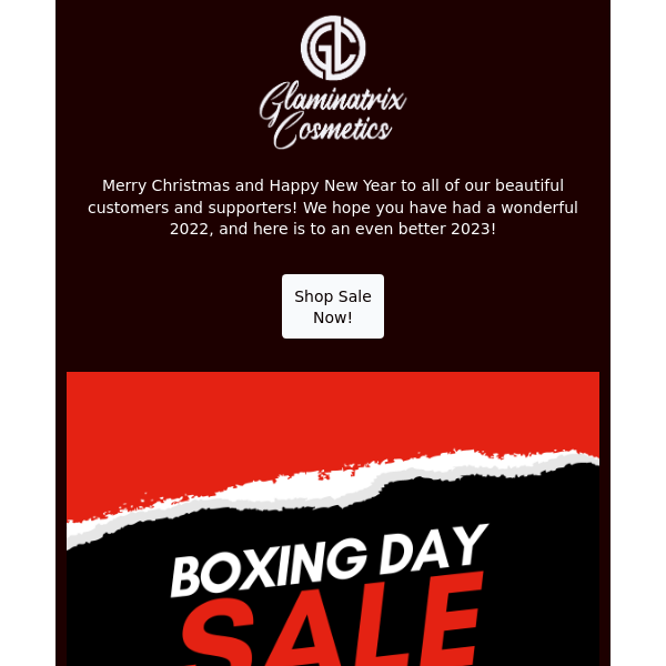 Boxing Day Sale Starts Now!
