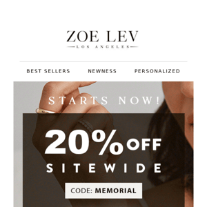 20% OFF SITEWIDE to Thank the Brave!
