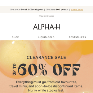 Psst... Our Clearance Sale Is On! Up To 60% OFF