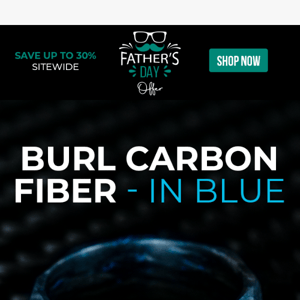 Burl Carbon Fiber - In Blue