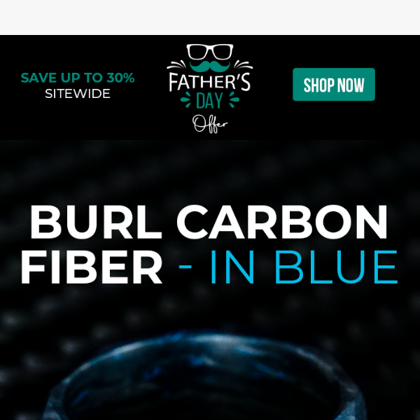 Burl Carbon Fiber - In Blue