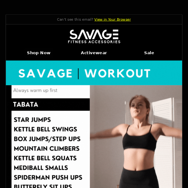 Hey Savage Fitness Accessories, did you miss our epic Workout Yesterday? No problem its here for you to smash! 🏋️‍♀️
