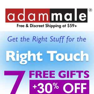 👉 7 FREE gifts for the right touch. ALMOST GONE!