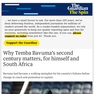 The Spin | Why Temba Bavuma’s second century matters, for himself and South Africa